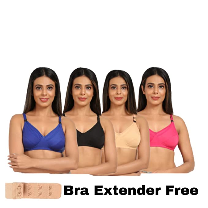 Women's Cotton Non-Padded Maternity Breast feeding Mother Bra Combo Pack Of  3