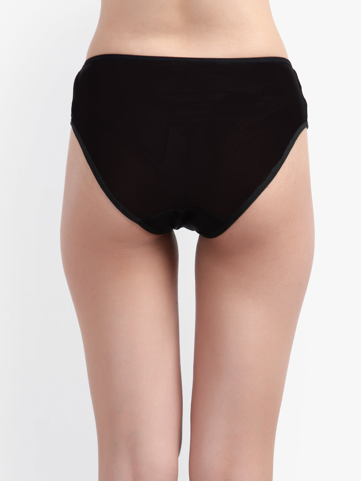 Women's Low Waist Sheer Mesh See-through Panties Girls' Trunks Briefs  Underwear