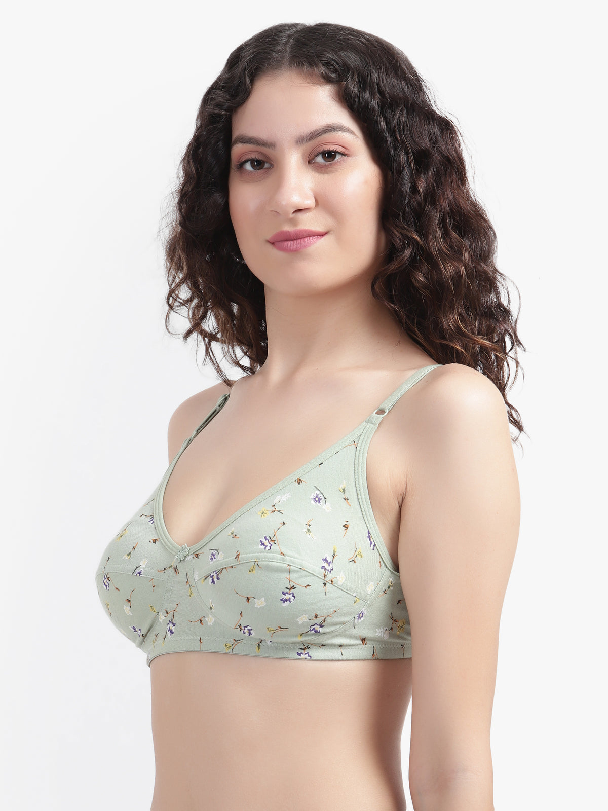 Printed NonPadded Cotton Bra at Rs 28/set