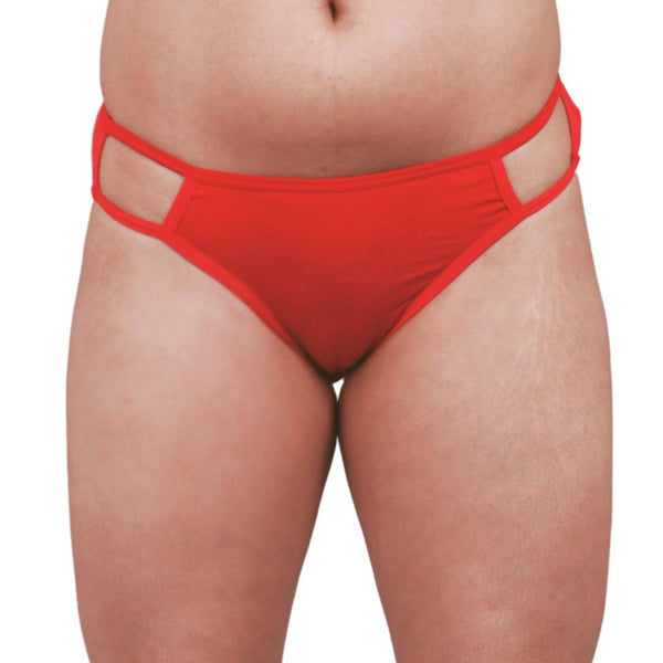 Anti-Bacterial Cloud Soft Premium Red Bikini Panty for Women - Micro Modal Fabric