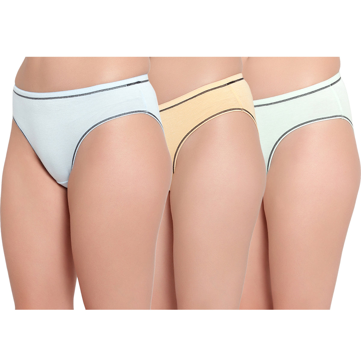 Buy Pack of 3 solid Cotton Women Panty online in India – Bruchiclub