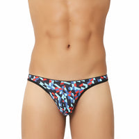 Printed thongs for men