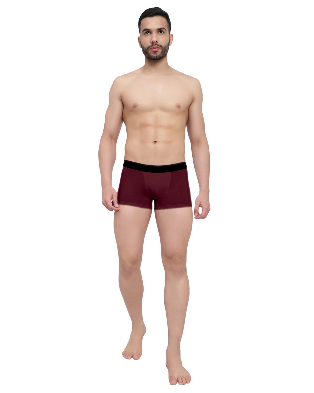 Men's Anti-Bacterial Maroon Micro Modal Underwear