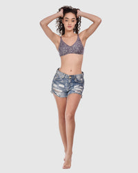 Buy Bruchi Club Printed Cotton Bra for Teenage Girls in India.