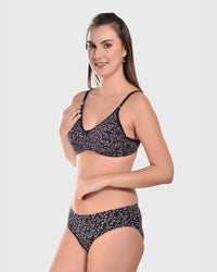 Bruchi Club Non-Wired Full Coverage Everyday Bra Panty Set