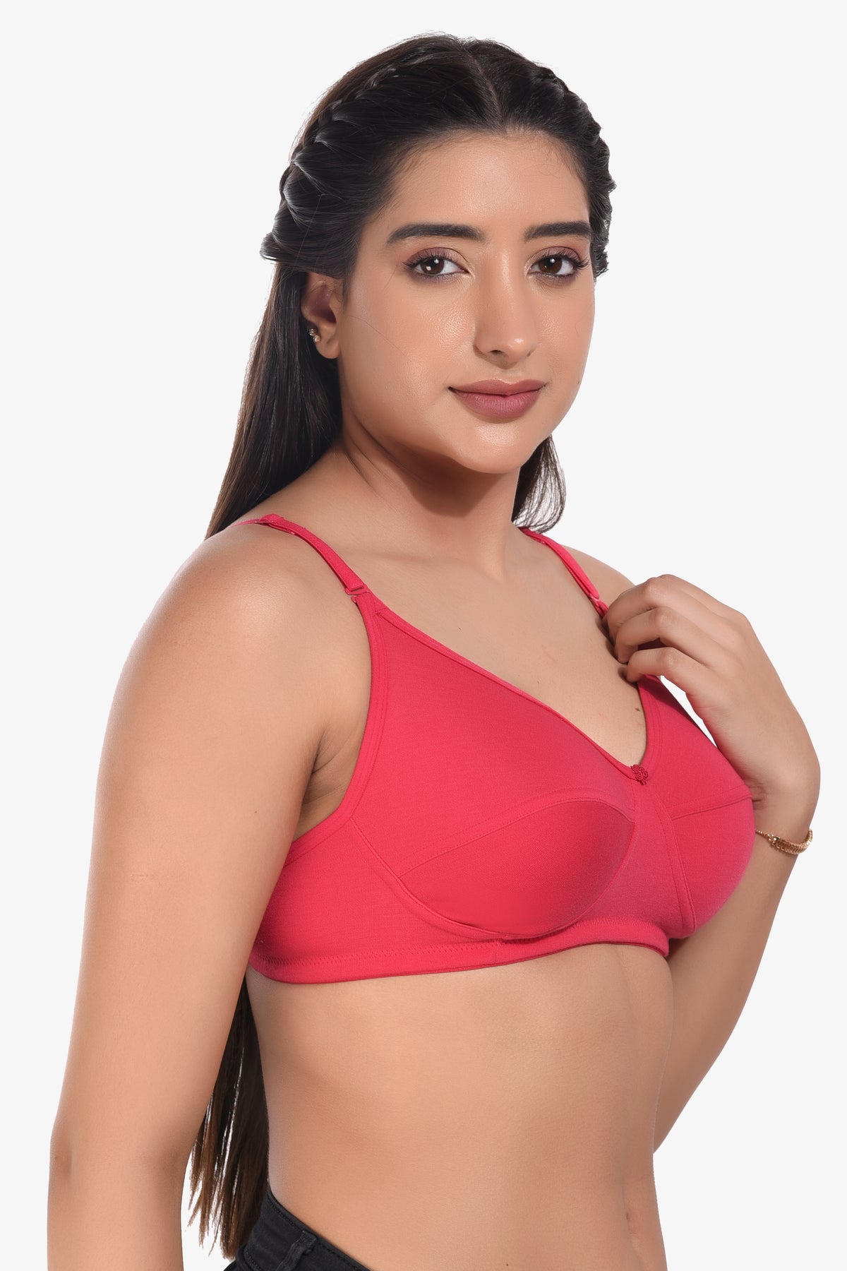 Manvi Women Non Padded Pink Bra