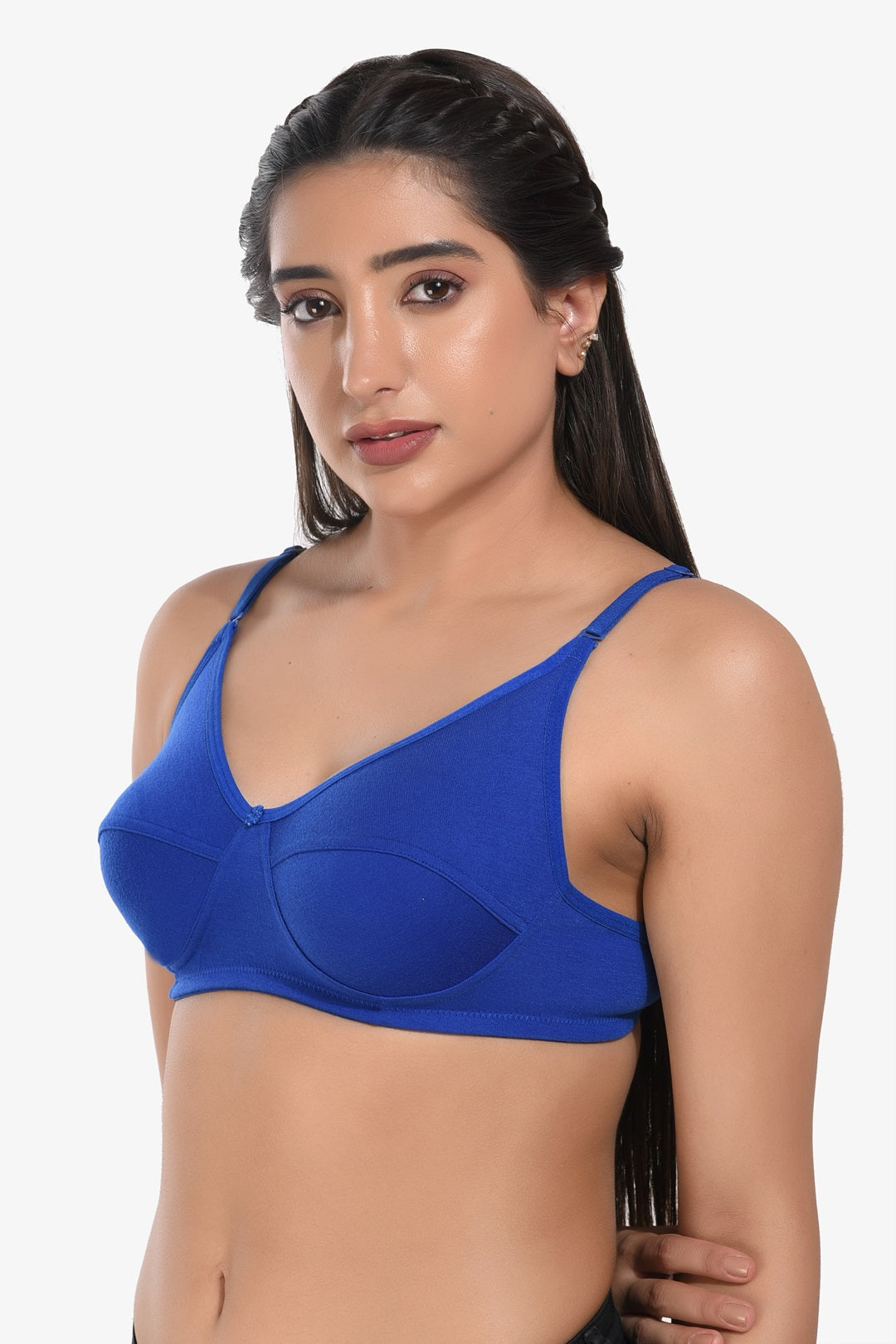 Manvi Women Non Padded Blue Everyday Bra