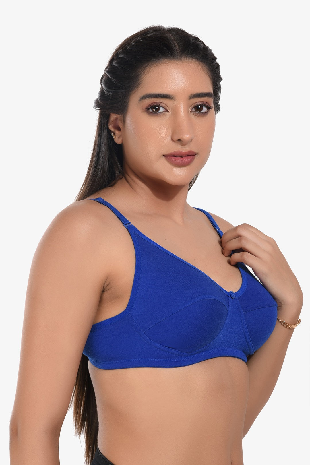 Manvi Women Non Padded Blue Everyday Bra