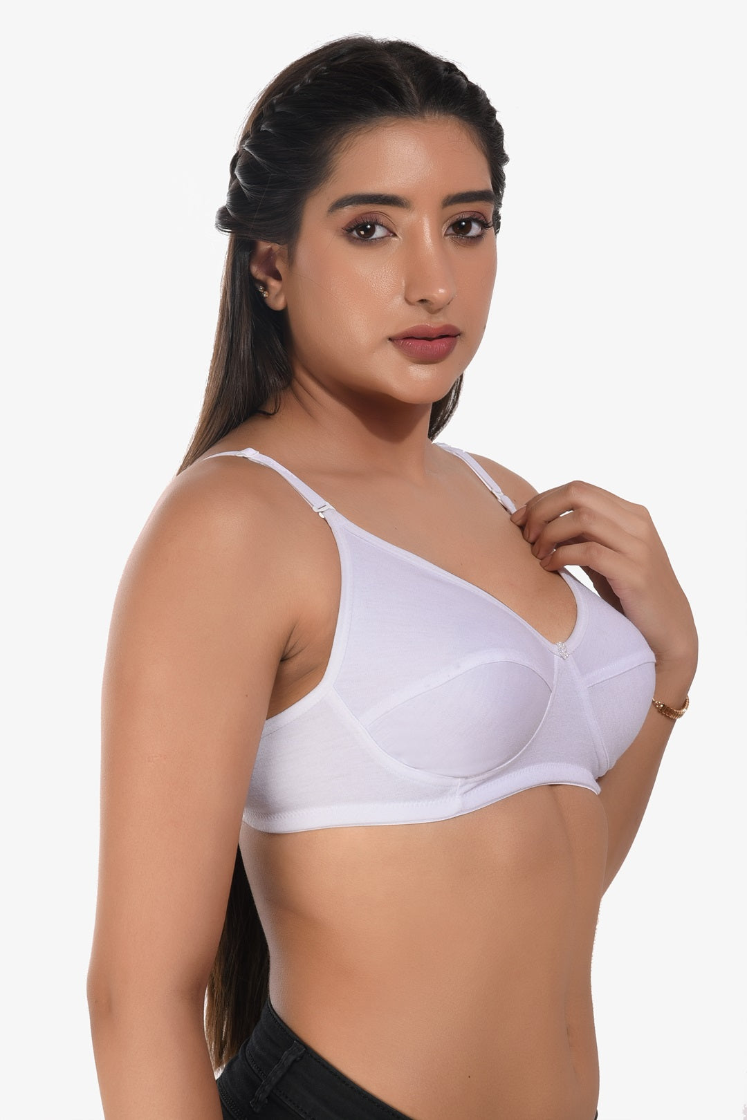 Manvi Women Non Padded White Everyday Bra