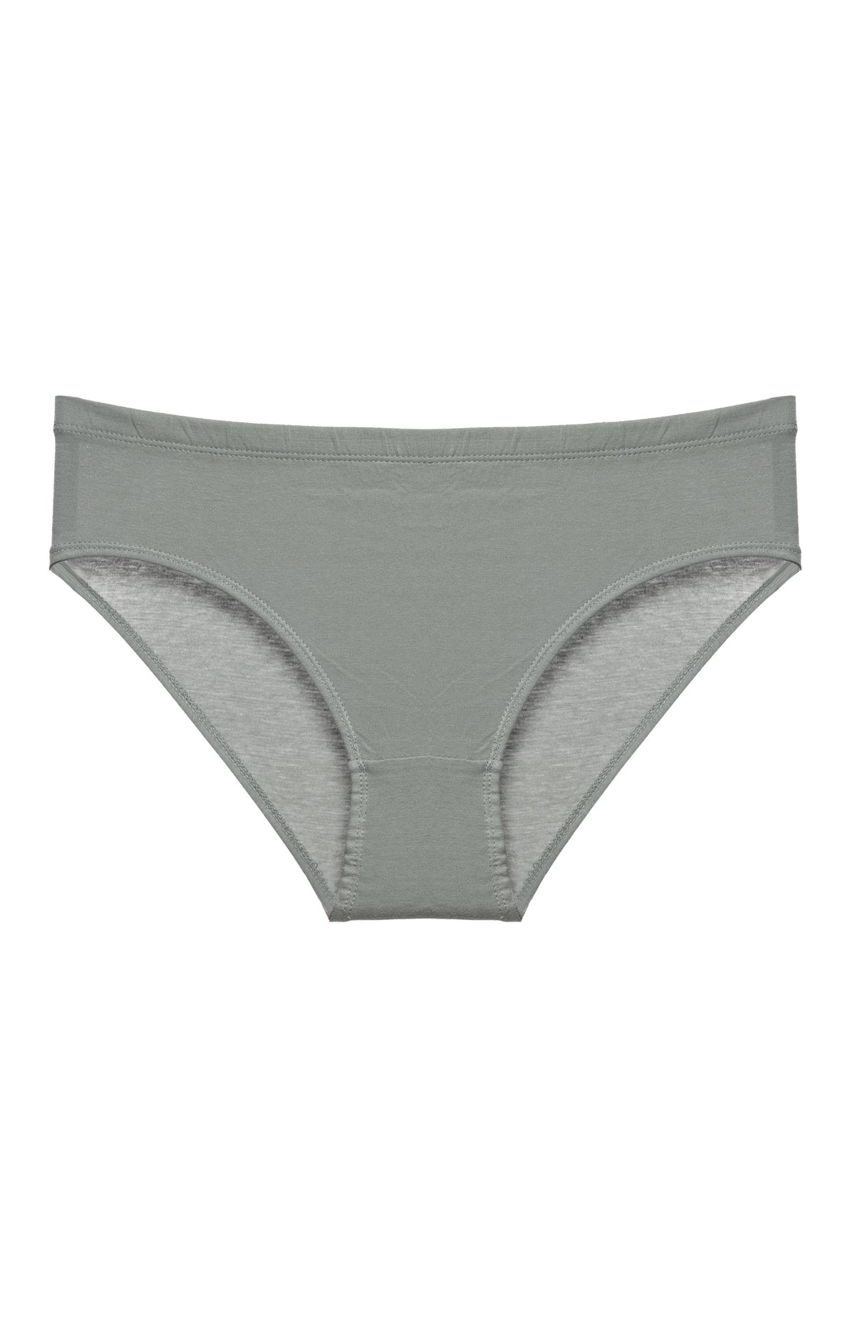 Solid Light Green Cotton Hipster Panty for women