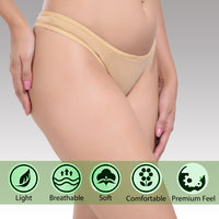 Bruchi Club Thongs for Women Pack of 3