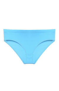 Solid Turquoise Cotton Hipster Panty for women