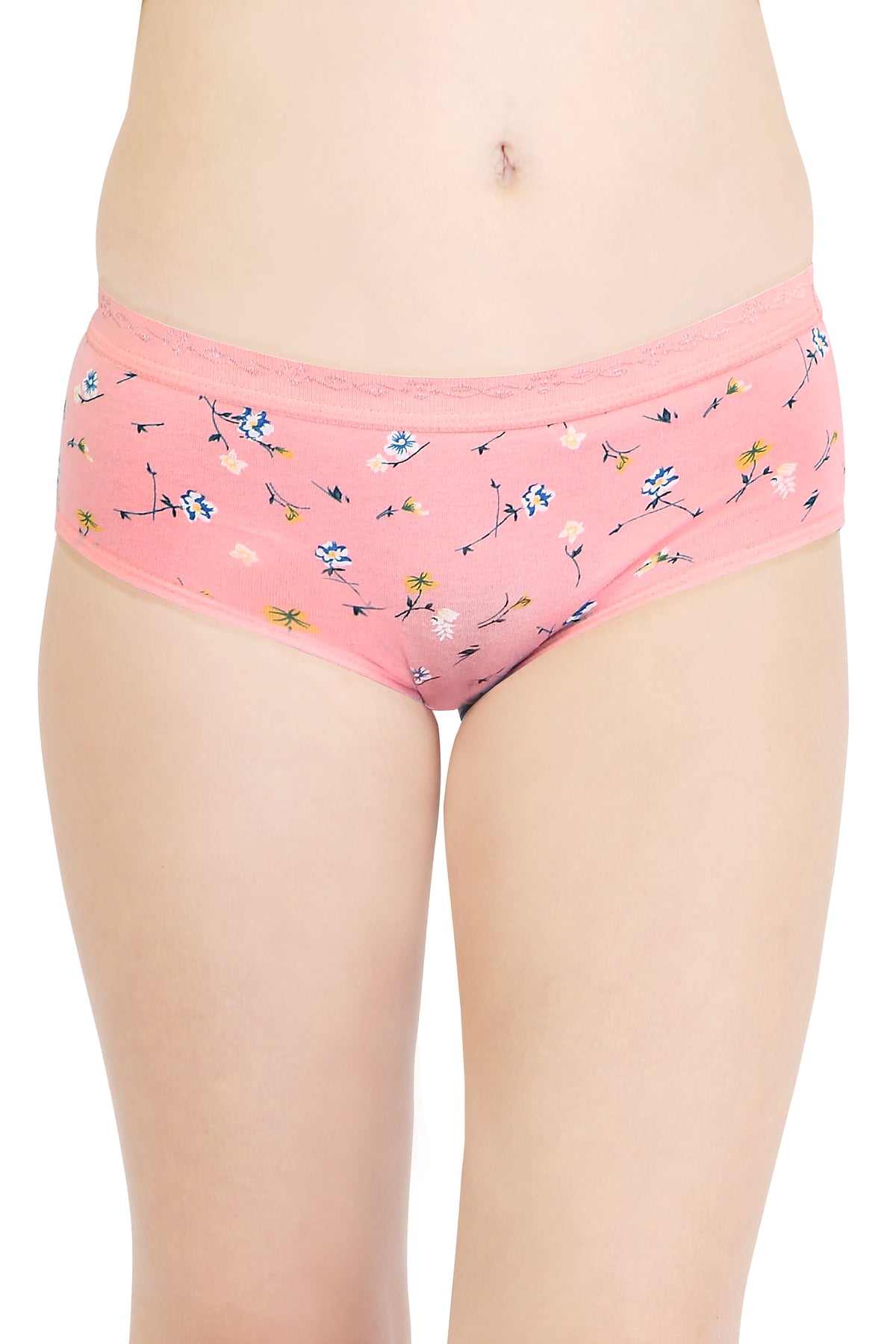 Teen Age/ Kids Girl Printed Cotton Comfortable Mid-Waist Hipster Panty with Stretchable Soft Elastic