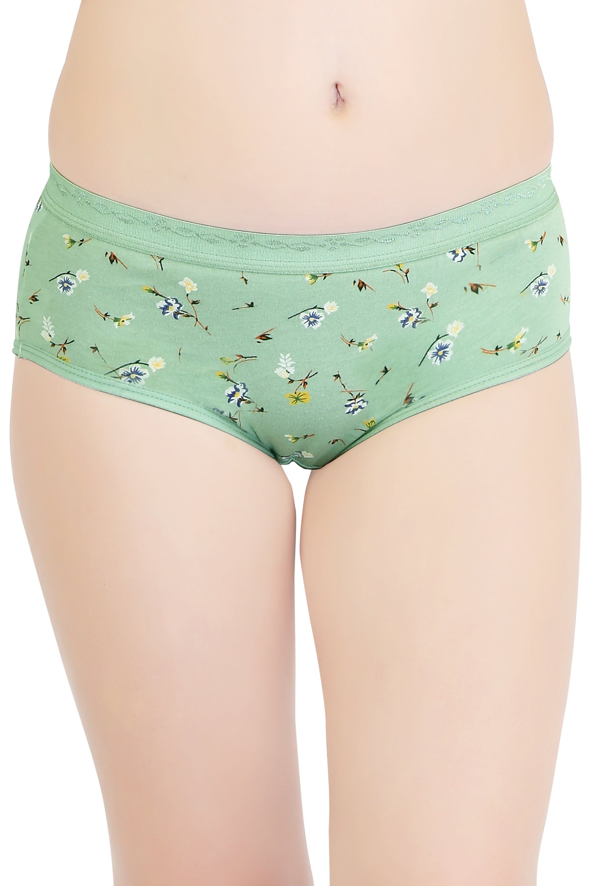Teen Age/ Kids Girl Printed Cotton Comfortable Mid-Waist Hipster Panty with Stretchable Soft Elastic