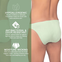 Buy Bruchi Club Sea Green Bikini Briefs for Men online in India