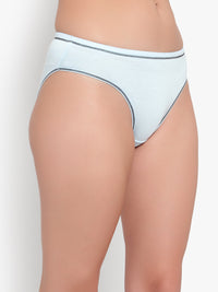 Bruchi Club Antibacterial Bamboo Women Sea Blue Hipster Panty