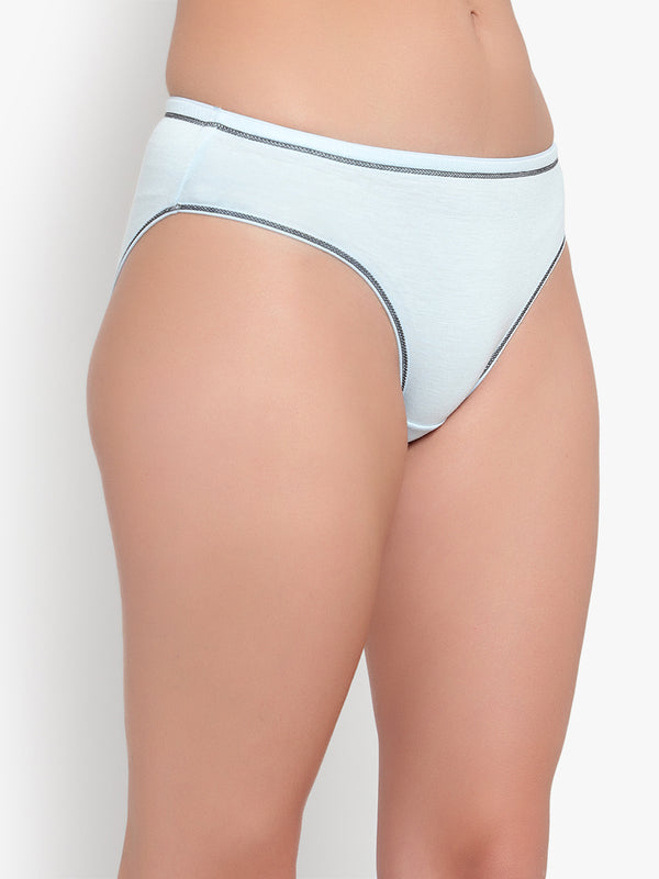 Bruchi Club Antibacterial Bamboo Women Sea Blue Hipster Panty