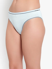 Bruchi Club Antibacterial Bamboo Women Sea Blue Hipster Panty