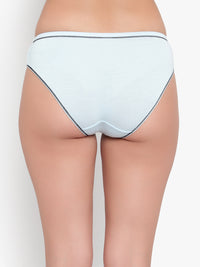 Bruchi Club Antibacterial Bamboo Women Sea Blue Hipster Panty