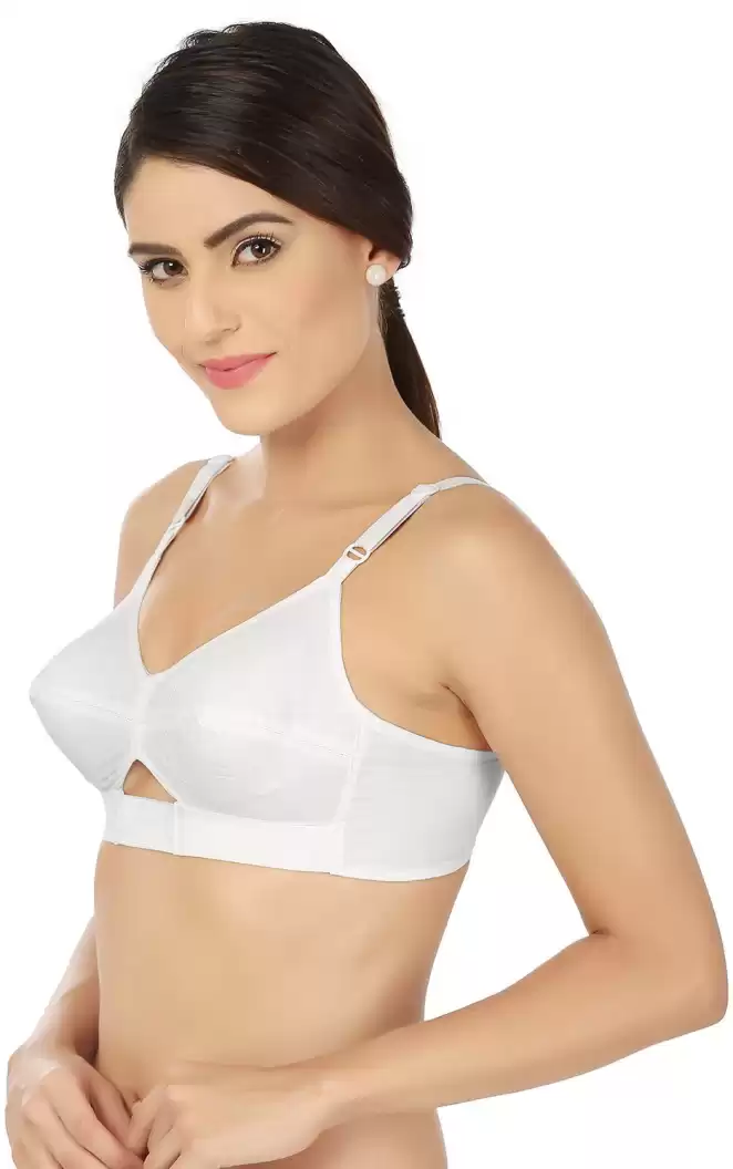 Buy FEMULA Amrapali Pure Cotton, Full Coverage, Non Padded, Wire Free,  Regular Use, Bra for Girls and Women ( 3Pcs White Colour, Size 46C ) Online  at Best Prices in India - JioMart.