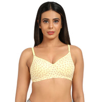 Bruchi club Lightly Padded Soft T-shirt Bra in yellow color