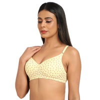 Bruchi club Lightly Padded Soft T-shirt Bra in yellow color