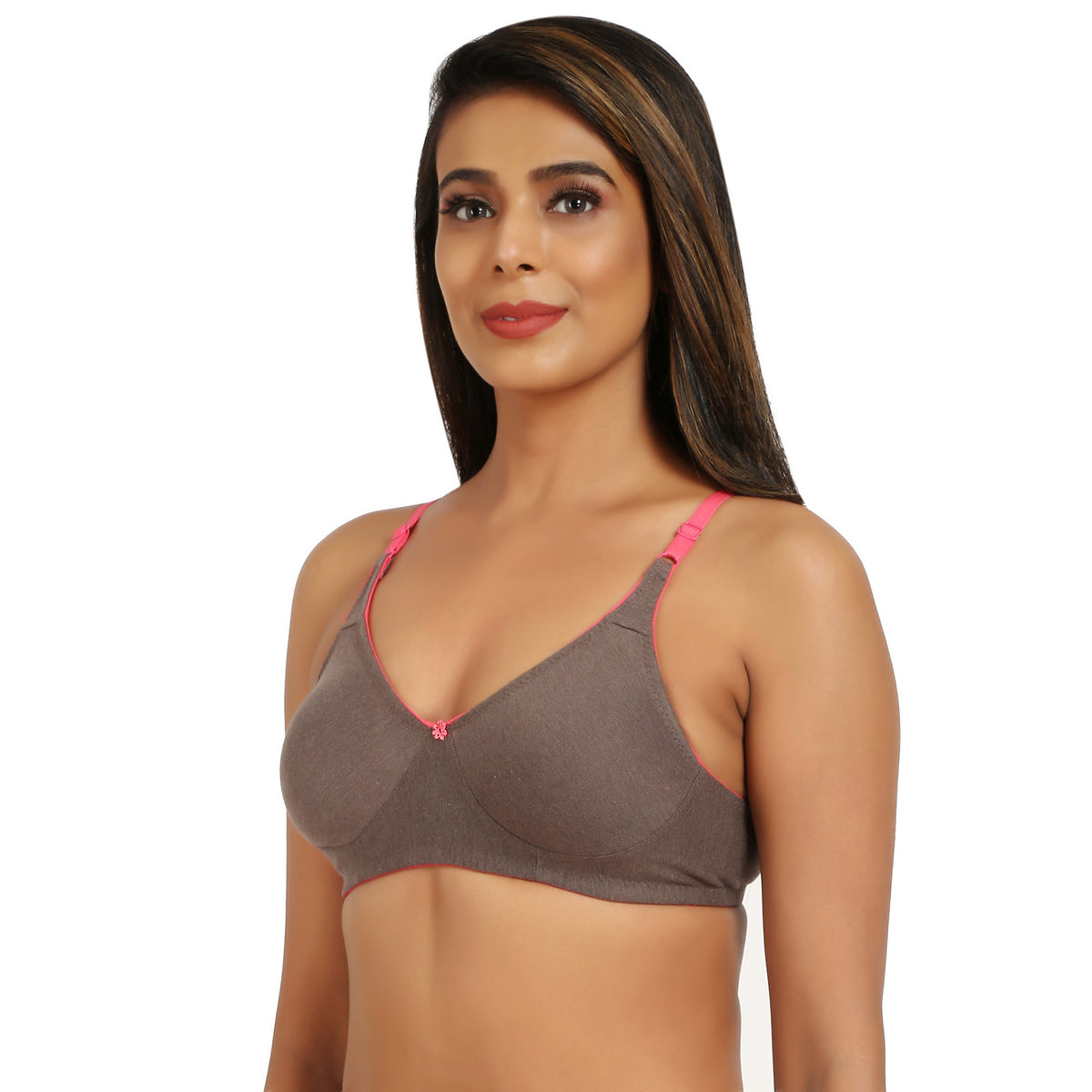 Buy Tweens Double Layered Non-Wired Full Coverage T-Shirt Bra - Wine at  Rs.338 online