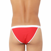 Bruchi Club red & white Tanga Underwear for men