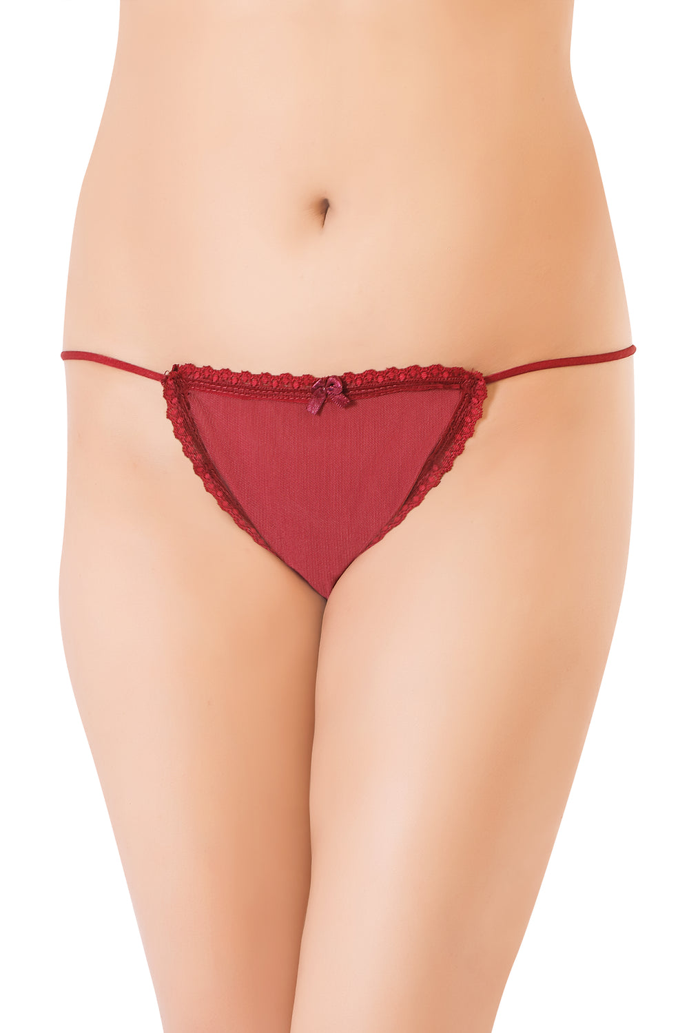 Generic Women's Nylon Sleek String Lusty Red Bikini Panty (lusty Red) at Rs  229.00, Gingee