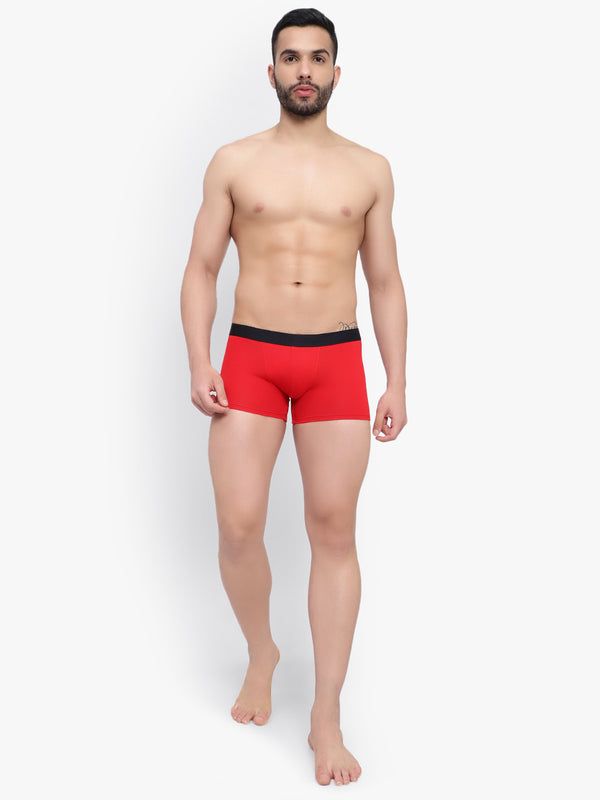 Buy Anti-Bacterial Cloud Bamboo Red Men's Trunk - Bruchi Club 