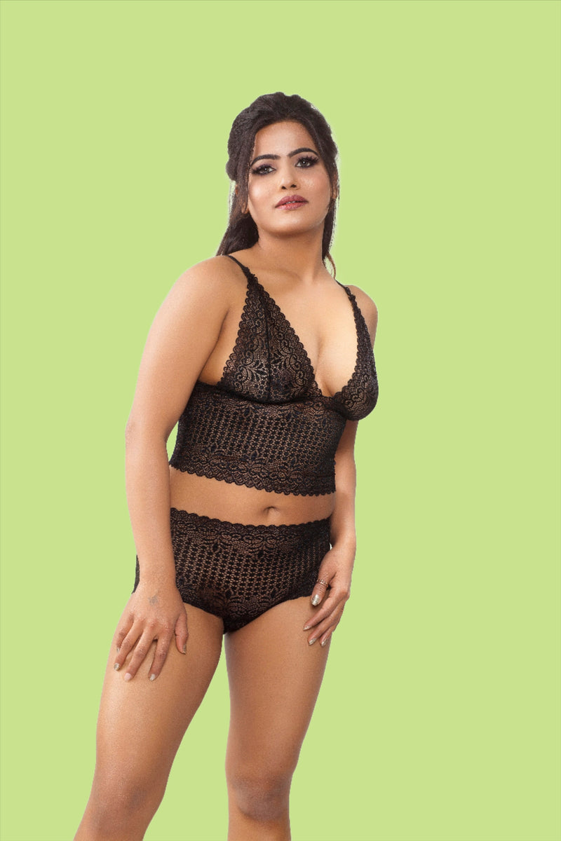 Best Collections On Black Lingerie Sets Online In India