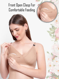 Bruchi club  full coverage feeding bra-Non padded - sandalwood