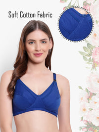 Bruchi club Nursing bra non padded feeding bra-blue color