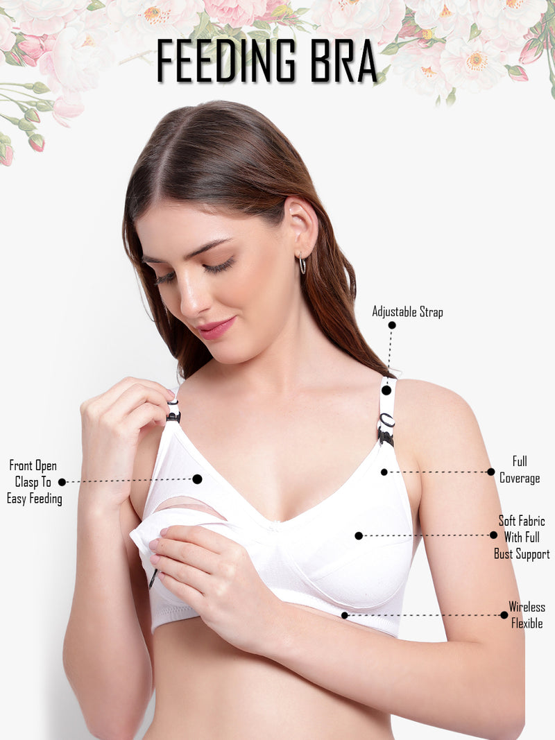 Buy Women Non Padded Maternity/Nurshing Feeding Bra Skin Online In India At  Discounted Prices