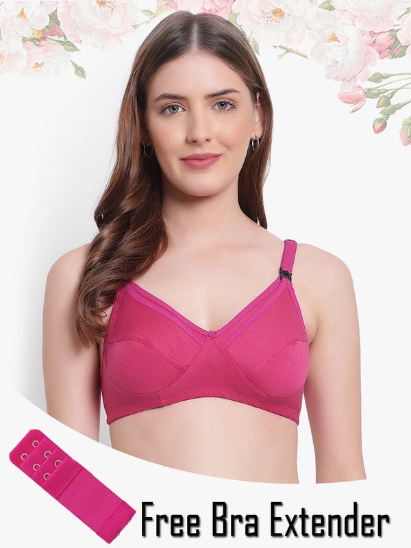 Bruchi club Feeding Bra-non padded non wired-Dark Pink