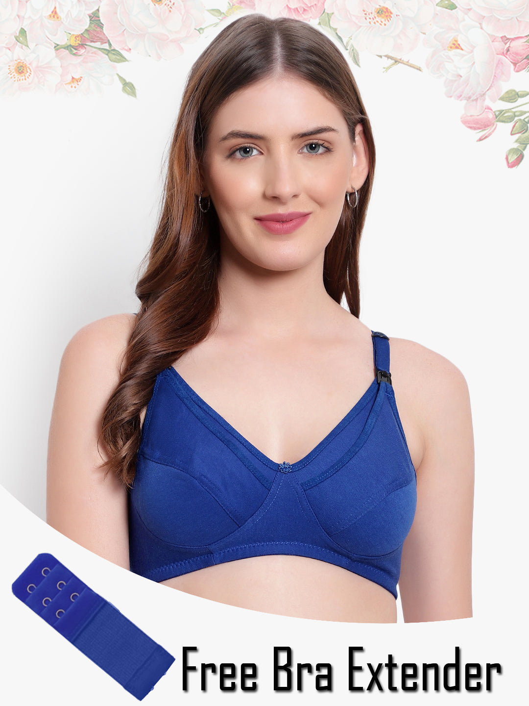 30B- Maternity/Nursing Bras Non-Wired, Non-Padded with free Bra