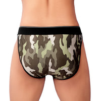 Bruchi Club Camouflage Print Nylon Men pouch briefs