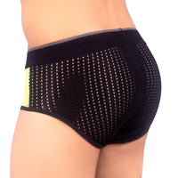 Bruchi Club Ice silk  Mesh Hole Color Block Men Briefs