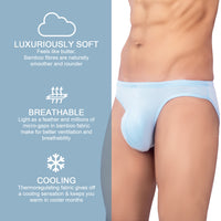 Buy Bruchi Club Antibacterial Bamboo Sea Blue briefs for Men